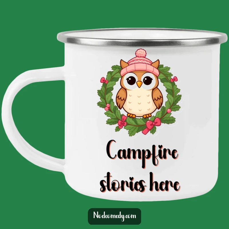 Funny Owl Camping Mug - Whimsical Outdoor Adventure Gift