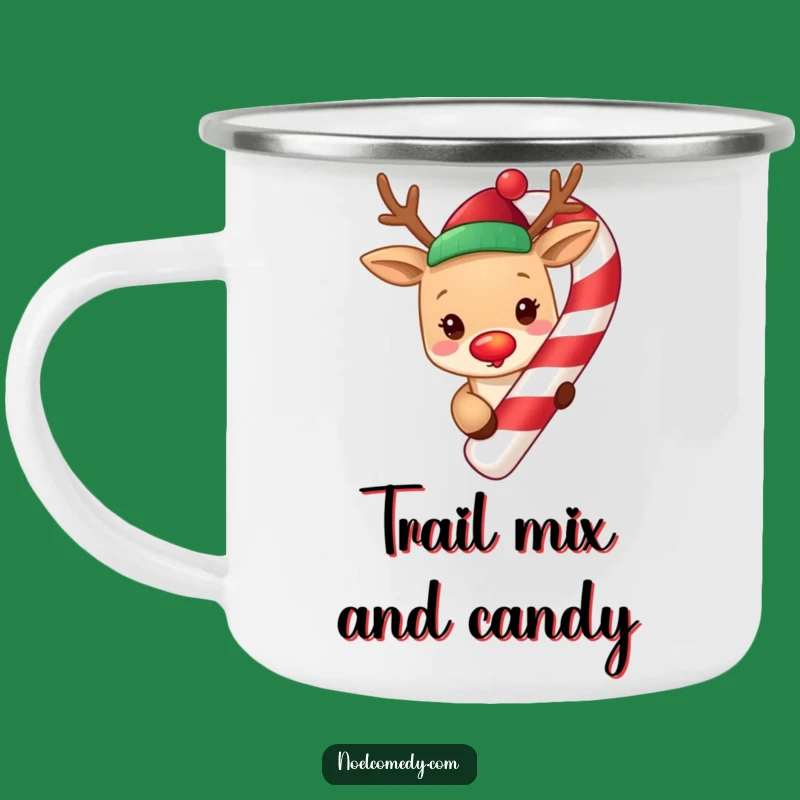 Funny Reindeer Camp Mug: Festive Outdoor Cheer, a Great Funny Gift