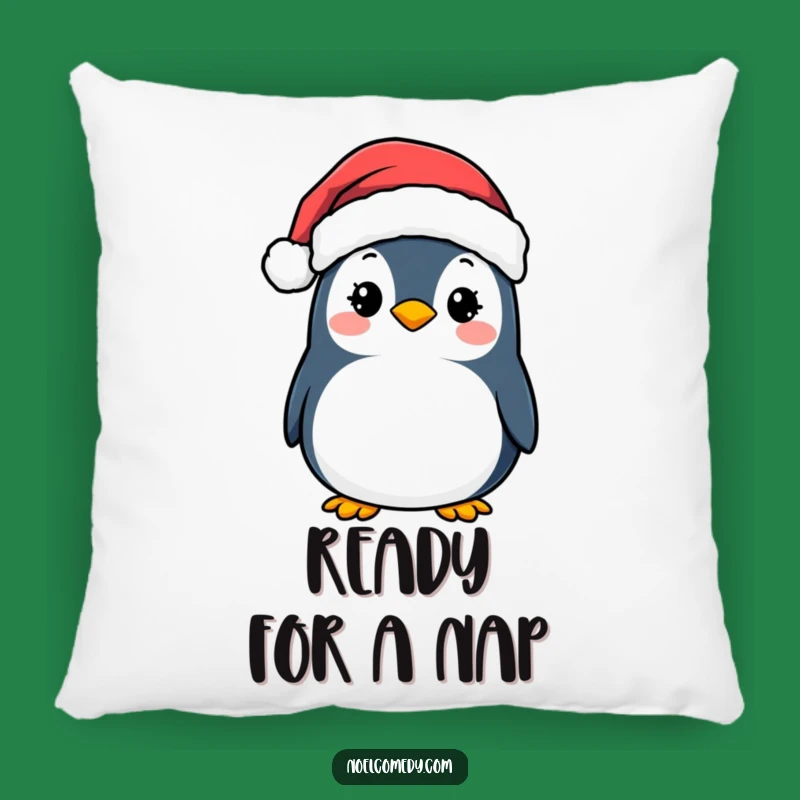 Soft Funny Penguin Santa Pillow: Cozy Holiday Gift, Perfect Festive Accent