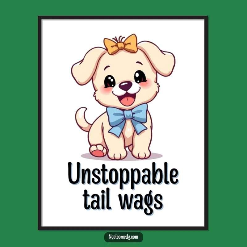 Funny Bouncing Puppy Digital Art - Instant Joyful Decor