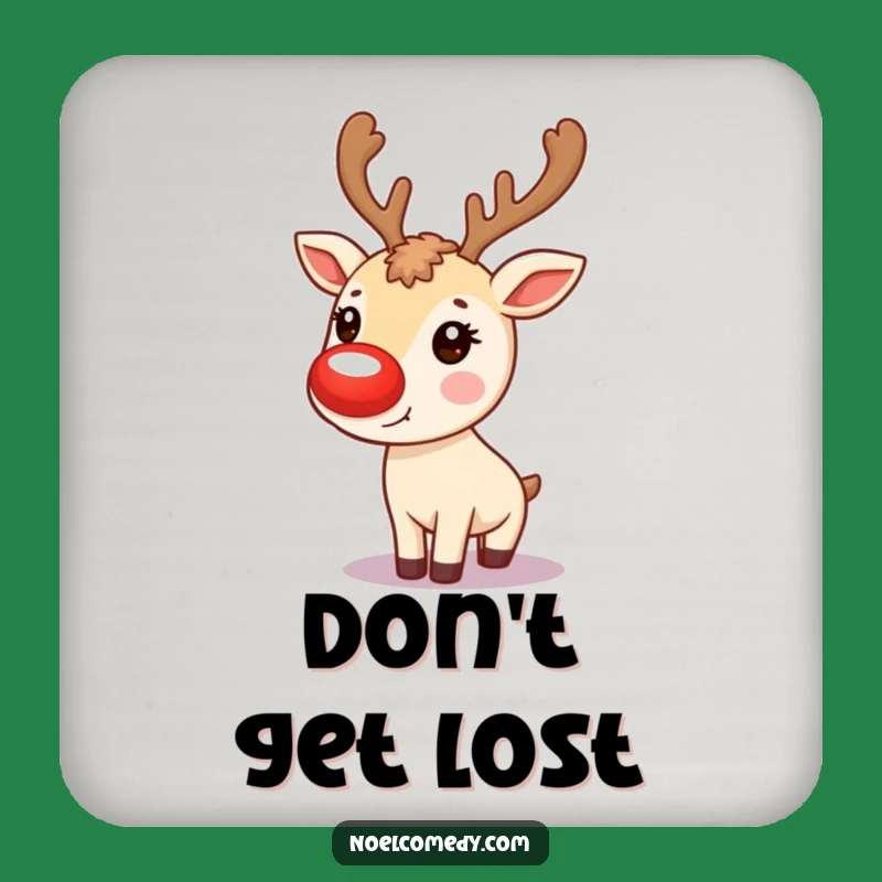 Funny Reindeer Nose Coaster: Glowing Nose Gift, Perfect Festive Table Protection