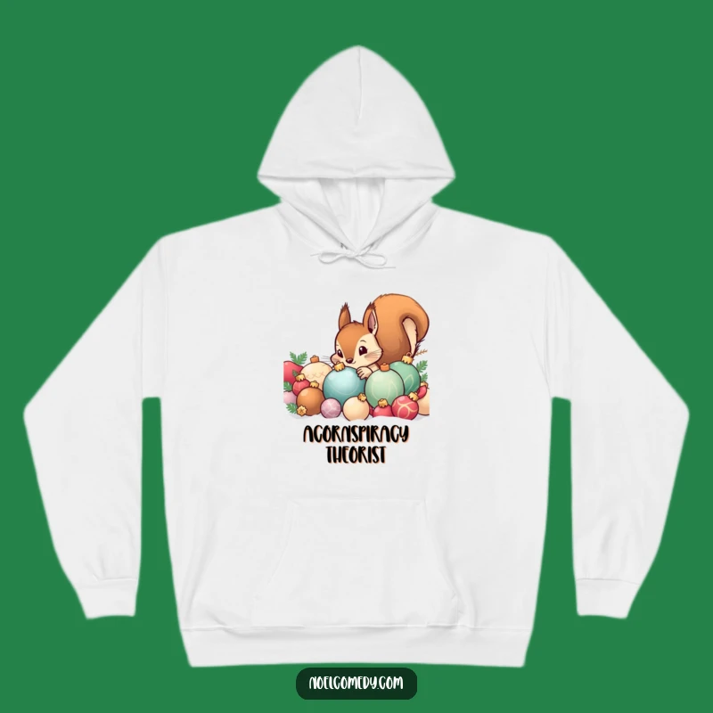Funny Christmas Squirrel Hoodie - Cozy Festive Wear and Hilarious Holiday Gift