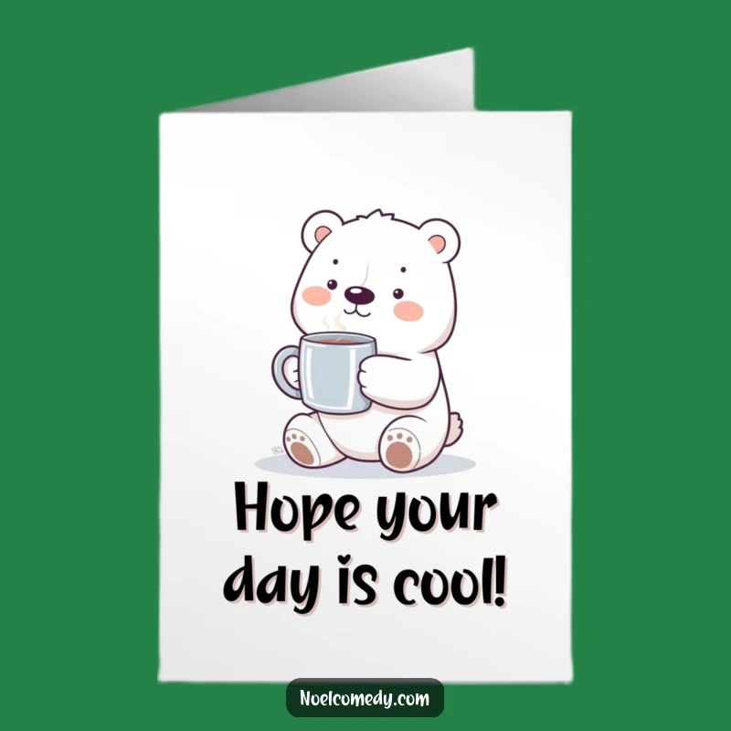 Free Printable Birthday Card: Cozy Polar Bear Hugs for Your Special Day