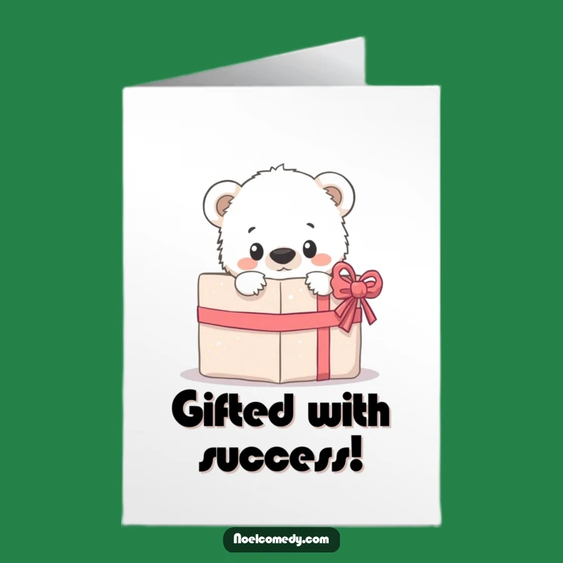 Free Printable Congrats Card: Polar Cub's Gift of Joy!
