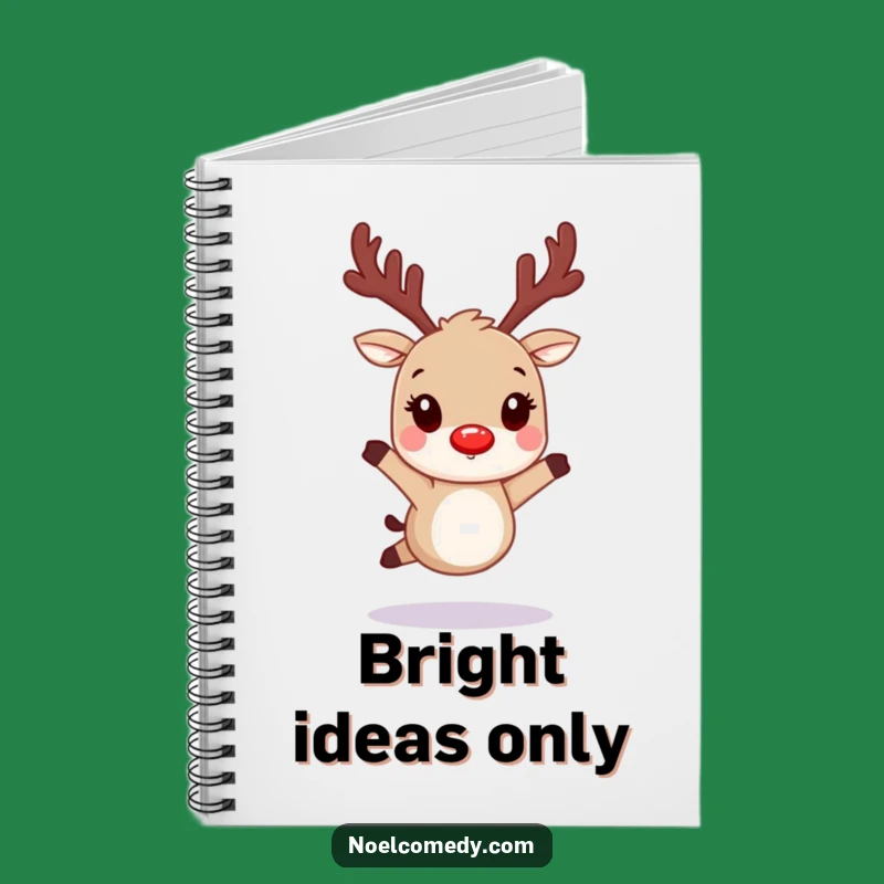 Funny Reindeer Notebook: Holiday Ideas, Clever Comedic Gift for Planners