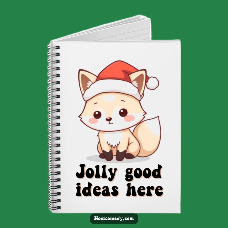 Funny Arctic Fox Santa Notebook: Holiday Plans, Clever Comedic Gift for Planners