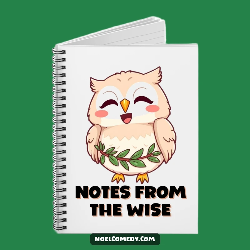 Funny Joyful Owl Notebook - Jot Down Wise Thoughts with This Hilarious Journal