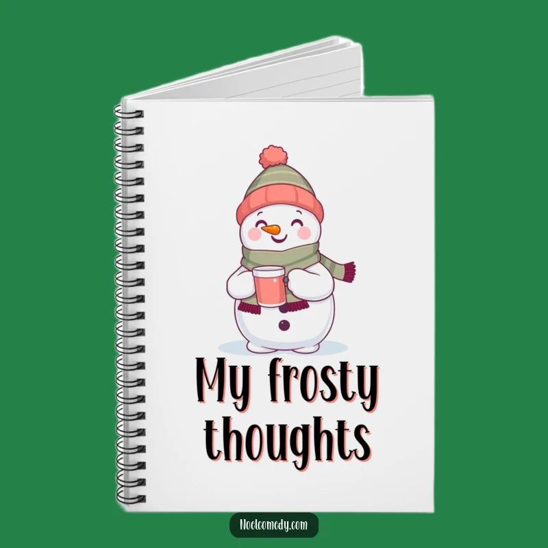Funny Snowman Notebook: Jot down notes with this winter character, a perfect funny holiday gift.