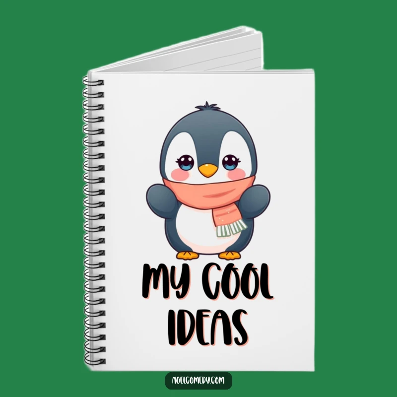 Funny Penguin Scarf Mittens Notebook - Journal Your Winter Fun Funny Gift