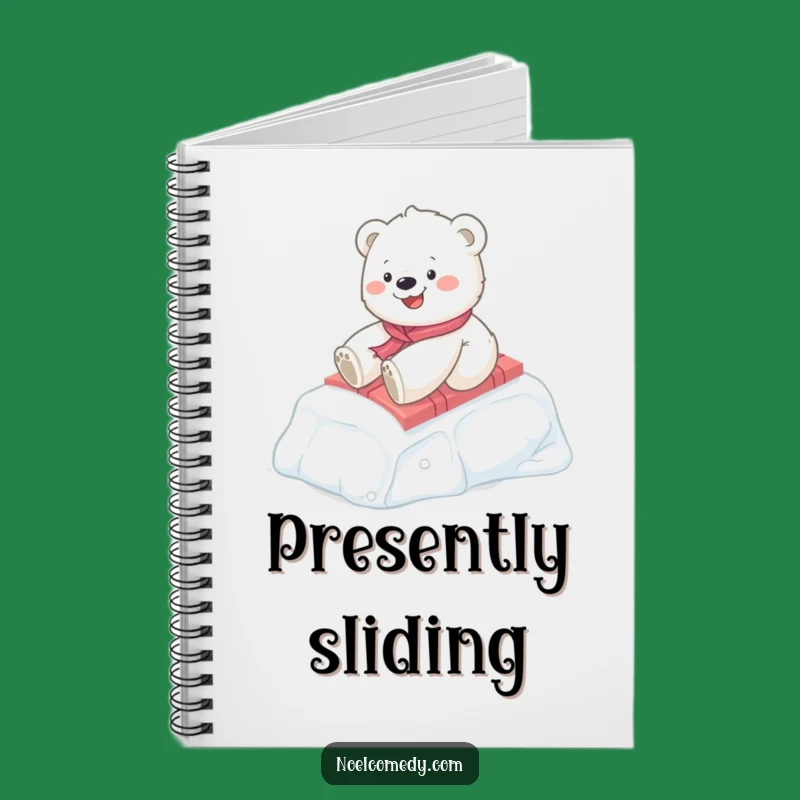 Funny Polar Bear Cub Notebook: Jot Down Winter Wishes, Great Funny Gift