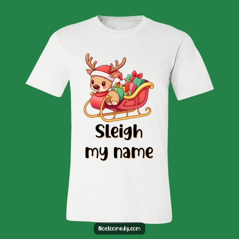 Funny Small Reindeer T-Shirt - Hilarious Holiday Outfit for Festive Fun