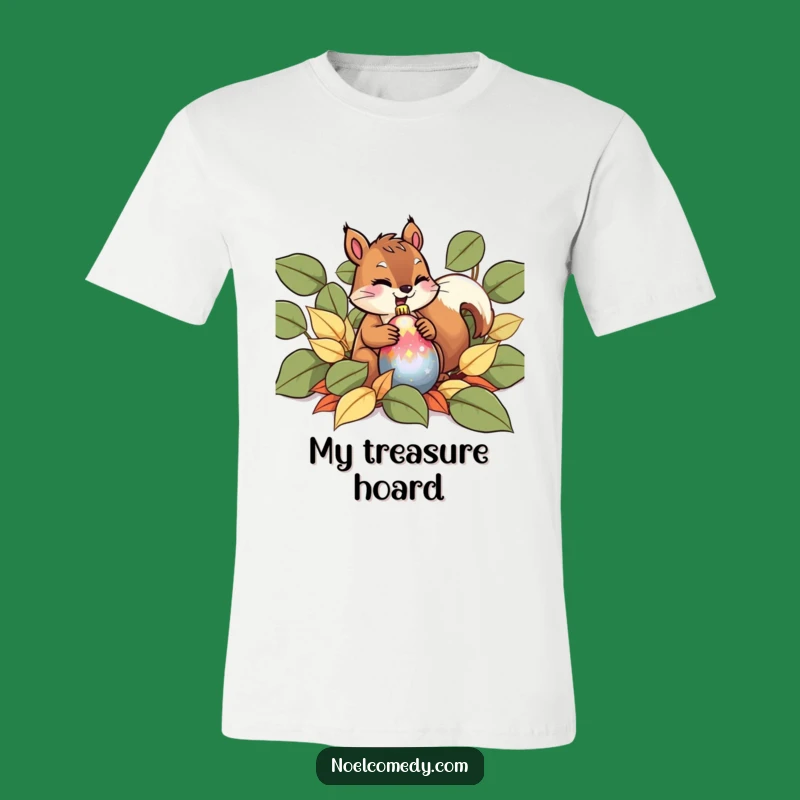 Funny Squirrel Ornament T-Shirt: Giggling Holiday Humor Tee