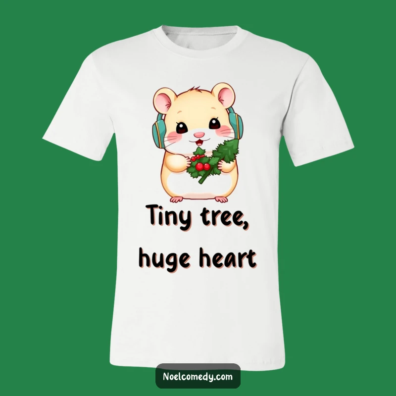 Funny Hamster Winter T-Shirt - Adorable Rodent Holiday Apparel