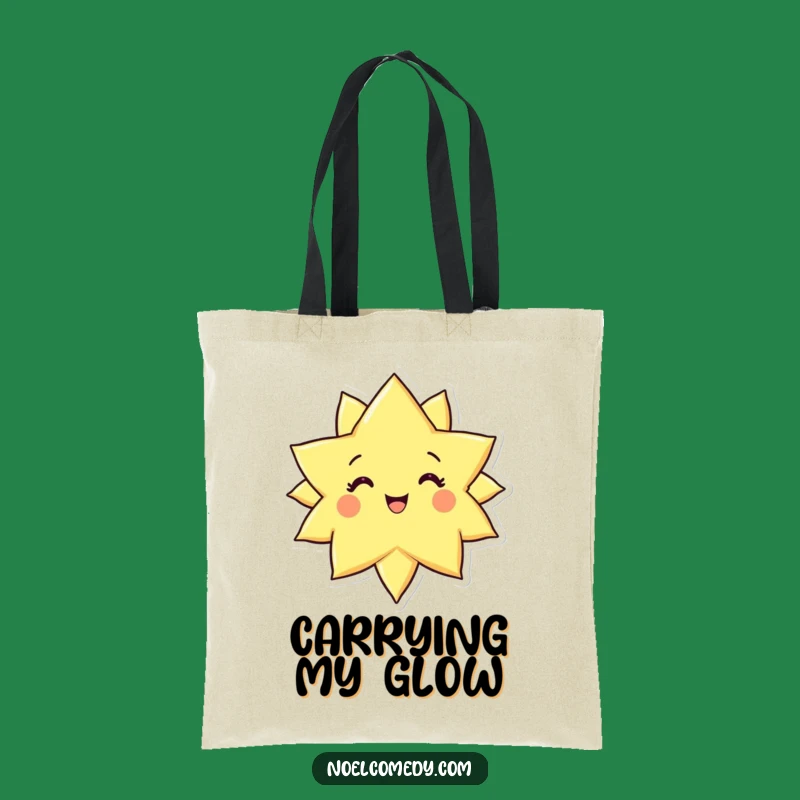 Funny Star Shine Tote Bag - Cheerful Celestial Carryall Funny Gift